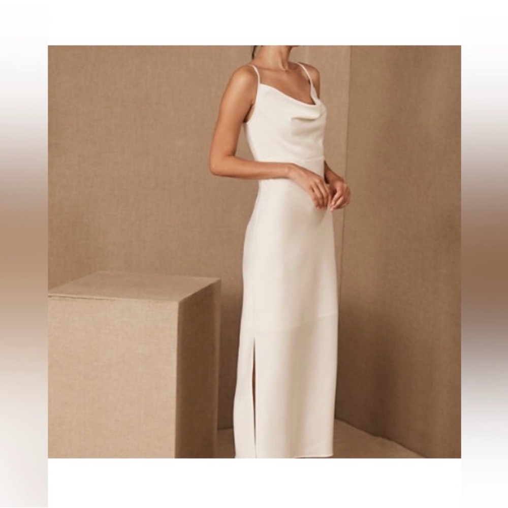 BHLDN Elegant Cream Wedding Dress